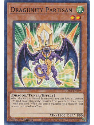 Dragunity Partisan - HAC1-EN159 - Duel Terminal Normal Parallel Rare