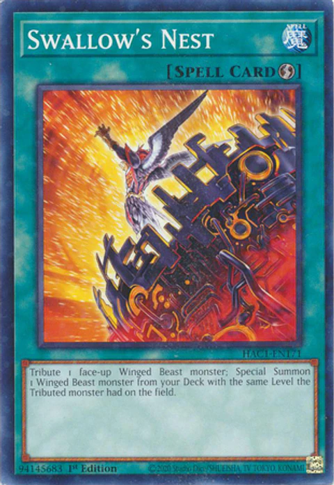 Swallow's Nest - HAC1-EN171 - Duel Terminal Normal Parallel Rare