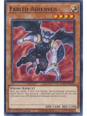 Fabled Ashenveil - HAC1-EN134 - Duel Terminal Common Parallel