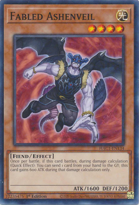 Fabled Ashenveil - HAC1-EN134 - Duel Terminal Common Parallel