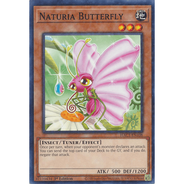 Naturia Butterfly - HAC1-EN108 - Duel Terminal Common Parallel