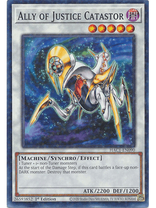 Ally of Justice Catastor - HAC1-EN090 - Duel Terminal Common Parallel
