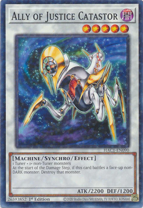 Ally of Justice Catastor - HAC1-EN090 - Duel Terminal Common Parallel