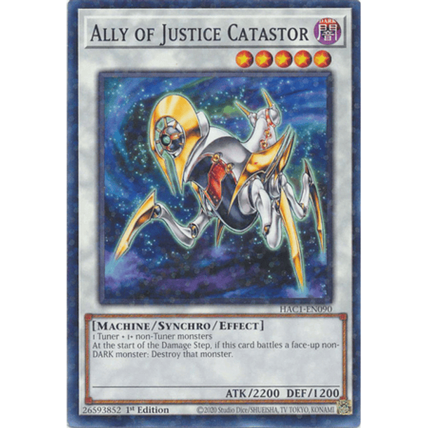 Ally of Justice Catastor - HAC1-EN090 - Duel Terminal Common Parallel