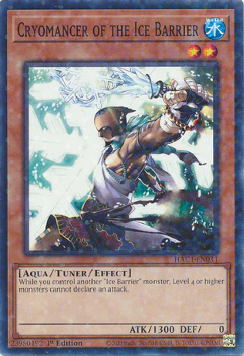 Cryomancer of the Ice Barrier - HAC1-EN031 - Duel Terminal Common Parallel