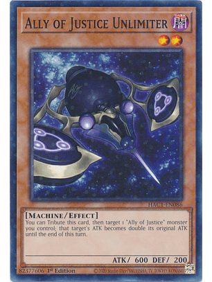 Ally of Justice Unlimiter - HAC1-EN086 - Duel Terminal Common Parallel 