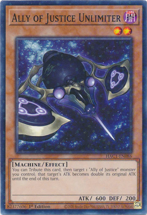 Ally of Justice Unlimiter - HAC1-EN086 - Duel Terminal Common Parallel 