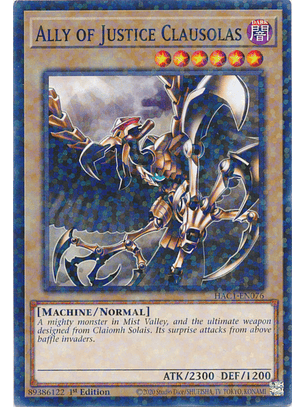 Ally of Justice Clausolas - HAC1-EN076 - Duel Terminal Common Parallel