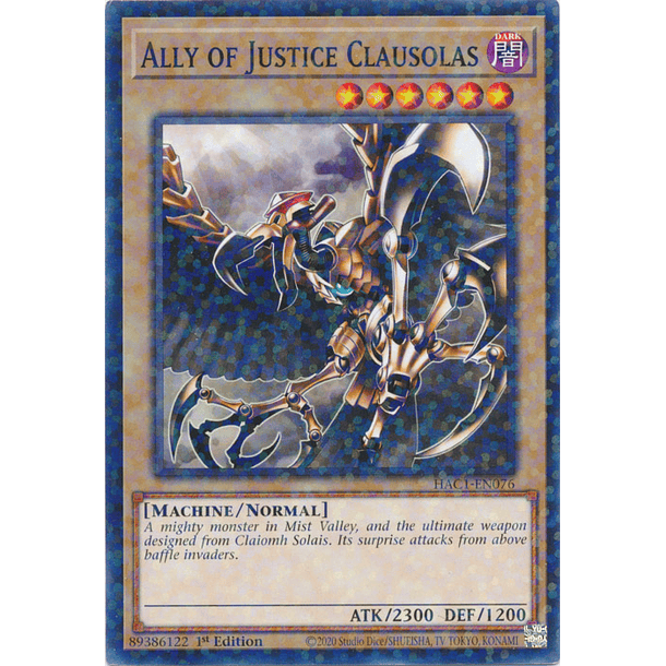 Ally of Justice Clausolas - HAC1-EN076 - Duel Terminal Common Parallel