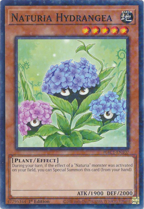 Naturia Hydrangea - HAC1-EN107 - Duel Terminal Common Parallel