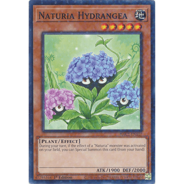 Naturia Hydrangea - HAC1-EN107 - Duel Terminal Common Parallel