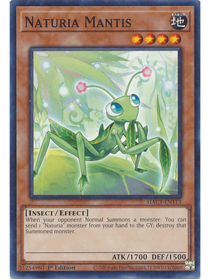 Naturia Mantis - HAC1-EN113 - Duel Terminal Common Parallel
