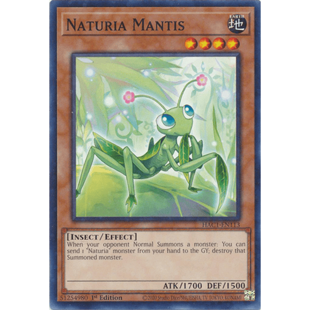 Naturia Mantis - HAC1-EN113 - Duel Terminal Common Parallel