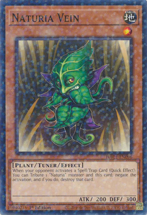 Naturia Vein - HAC1-EN096 - Duel Terminal Normal Parallel Rare