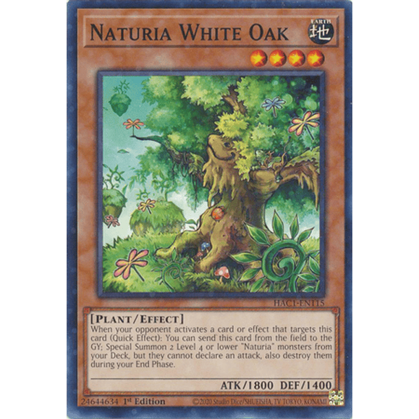 Naturia White Oak - HAC1-EN115 - Duel Terminal Normal Parallel Rare