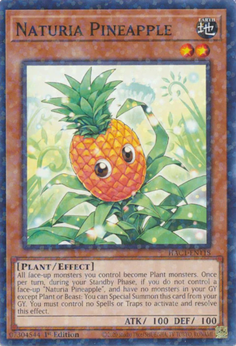 Naturia Pineapple - HAC1-EN118 - Duel Terminal Normal Parallel Rare