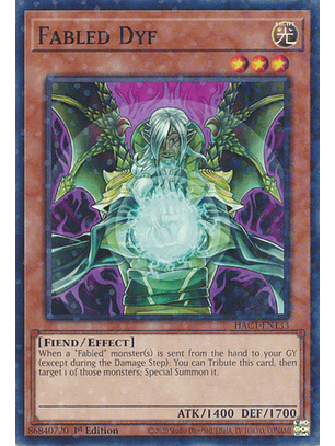 Fabled Dyf - HAC1-EN133 - Duel Terminal Normal Parallel Rare