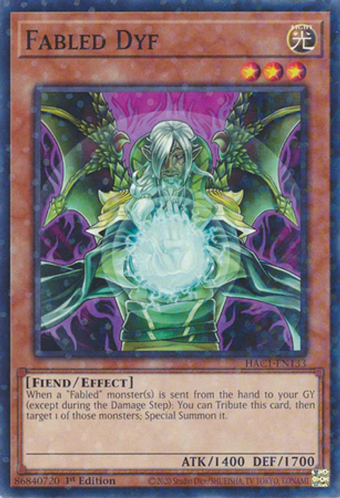 Fabled Dyf - HAC1-EN133 - Duel Terminal Normal Parallel Rare