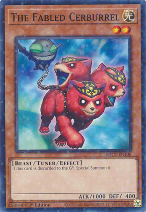 The Fabled Cerburrel - HAC1-EN138 - Duel Terminal Normal Parallel Rare