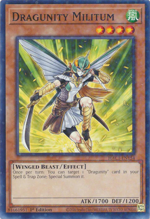 Dragunity Militum - HAC1-EN154 - Duel Terminal Common Parallel