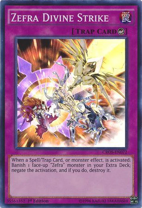 Zefra Divine Strike - CROS-EN072 - Super Rare