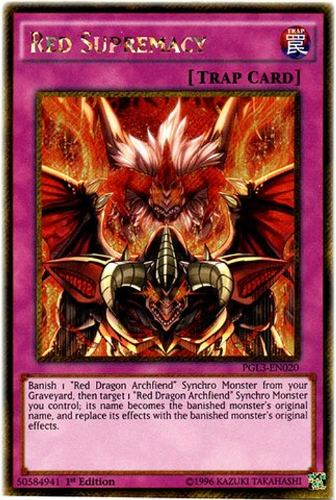 Red Supremacy - PGL3-EN020 - Gold Secret Rare 