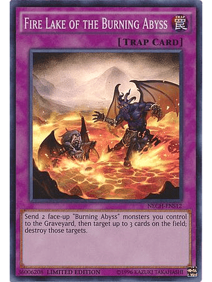 Fire Lake of the Burning Abyss - NECH-ENS12 - Super Rare
