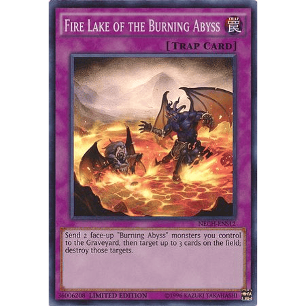Fire Lake of the Burning Abyss - NECH-ENS12 - Super Rare