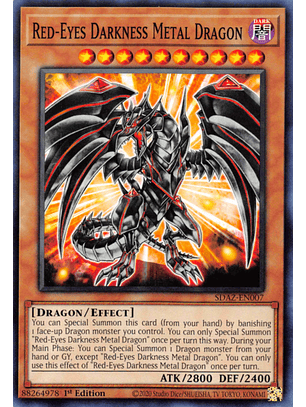Red-Eyes Darkness Metal Dragon - SDAZ-EN007 - Common 