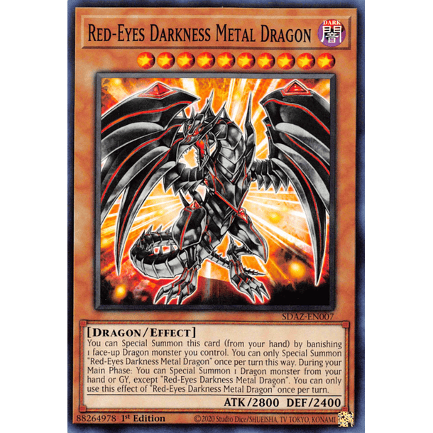 Red-Eyes Darkness Metal Dragon - SDAZ-EN007 - Common 