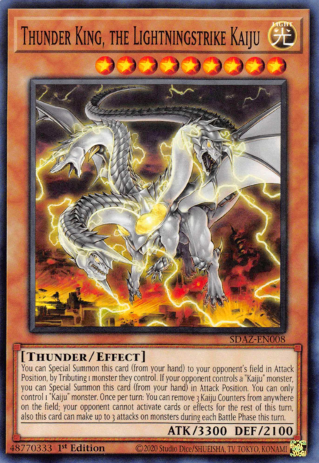 Thunder King, the Lightningstrike Kaiju - SDAZ-EN008 - Common  1