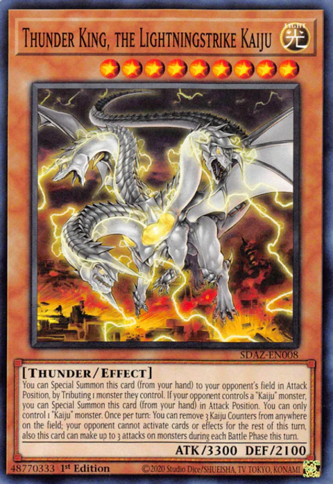 Thunder King, the Lightningstrike Kaiju - SDAZ-EN008 - Common 