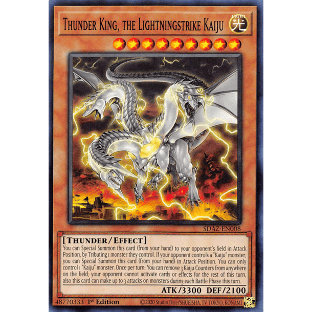 Thunder King, the Lightningstrike Kaiju - SDAZ-EN008 - Common 