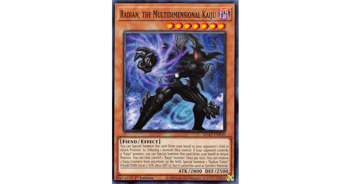 Yu-Gi-Oh! Radian, El Kaiju Multidimensional - SDAZ-EN010 - Común - 1ª Edición