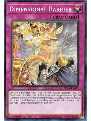 Dimensional Barrier - SDAZ-EN039 - Common 