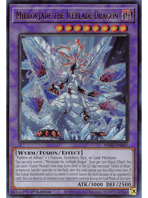 Mirrorjade the Iceblade Dragon - SDAZ-EN041 - Ultra Rare