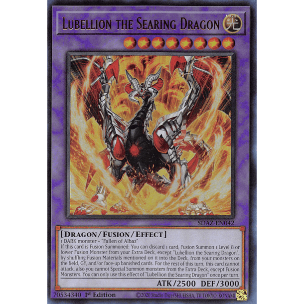 Lubellion the Searing Dragon - SDAZ-EN042 - Ultra Rare