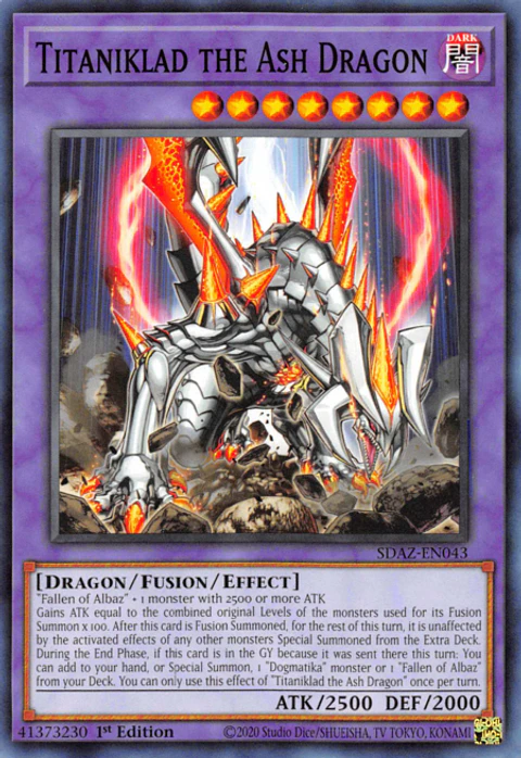 Titaniklad the Ash Dragon - SDAZ-EN043 - Common 