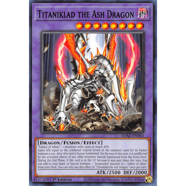 Titaniklad the Ash Dragon - SDAZ-EN043 - Common 