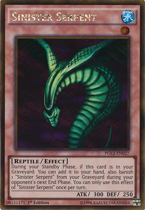 Sinister Serpent - PGL2-EN027 - Gold Rare