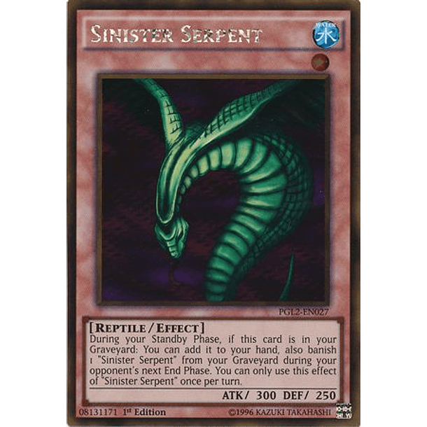 Sinister Serpent - PGL2-EN027 - Gold Rare