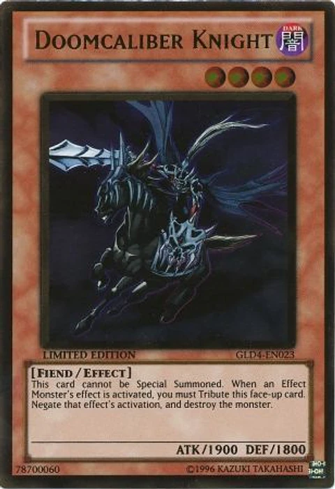 Doomcaliber Knight - GLD4-EN023 - Gold Rare