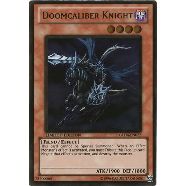 Doomcaliber Knight - GLD4-EN023 - Gold Rare