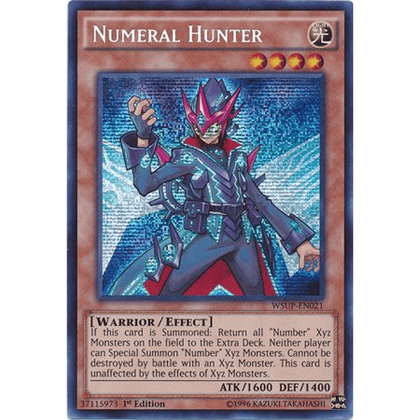 Numeral Hunter - WSUP-EN021 - Prismatic Secret Rare