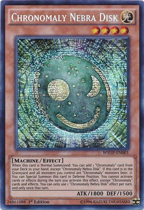 Chronomaly Nebra Disk - WSUP-EN001 - Prismatic Secret Rare 