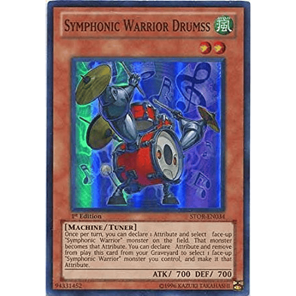 Symphonic Warrior Drumss - STOR-EN034 - Super Rare