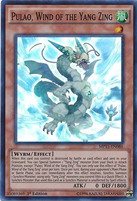Pulao, Wind of the Yang Zing - MP15-EN086 - Super Rare