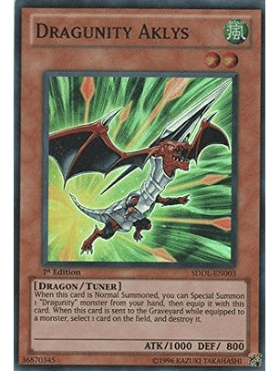 Dragunity Aklys - SDDL-EN003 - Super Rare
