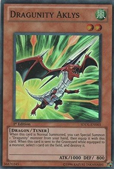 Dragunity Aklys - SDDL-EN003 - Super Rare