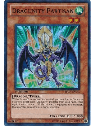 Dragunity Partisan - HA04-EN045 - Super Rare